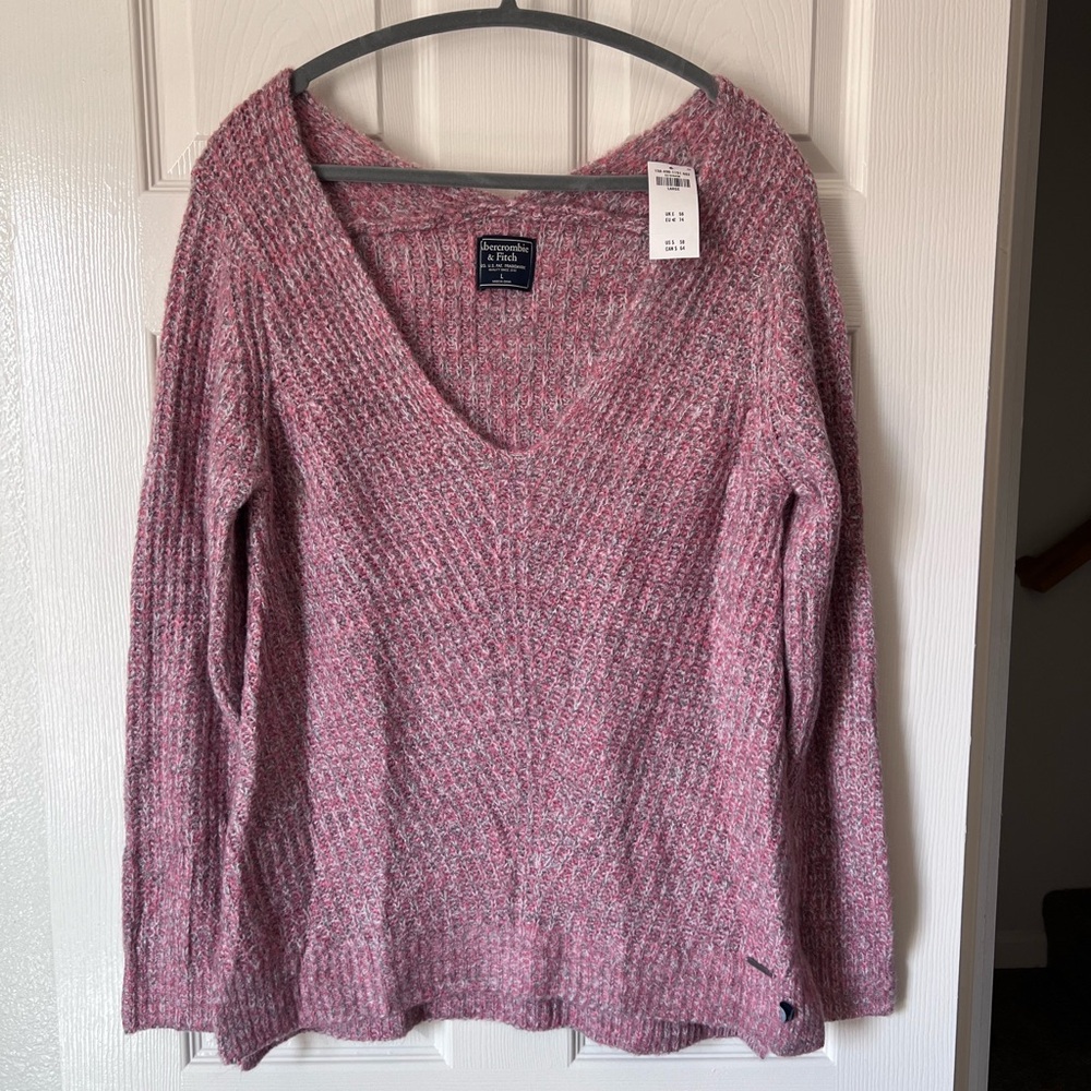 Abercrombie & Fitch V-Neck Sweater in size large. NWT.